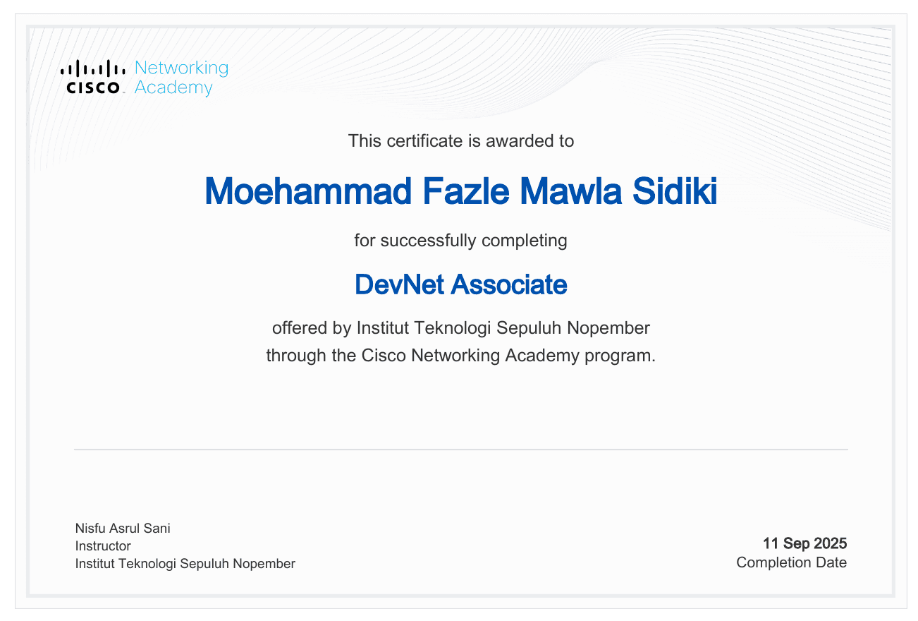 Cisco DevNet Associate